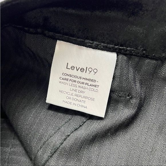 Level 99 Percy Black Velvet Pants - Picture 3 of 4